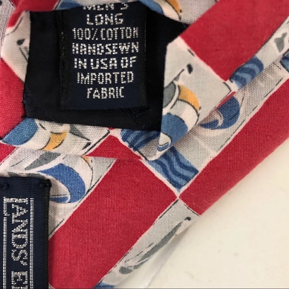 Set of 2 Sailing Ties Lands’ End Long